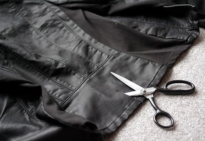DIY Dion Lee Leather Jacket deconstrut